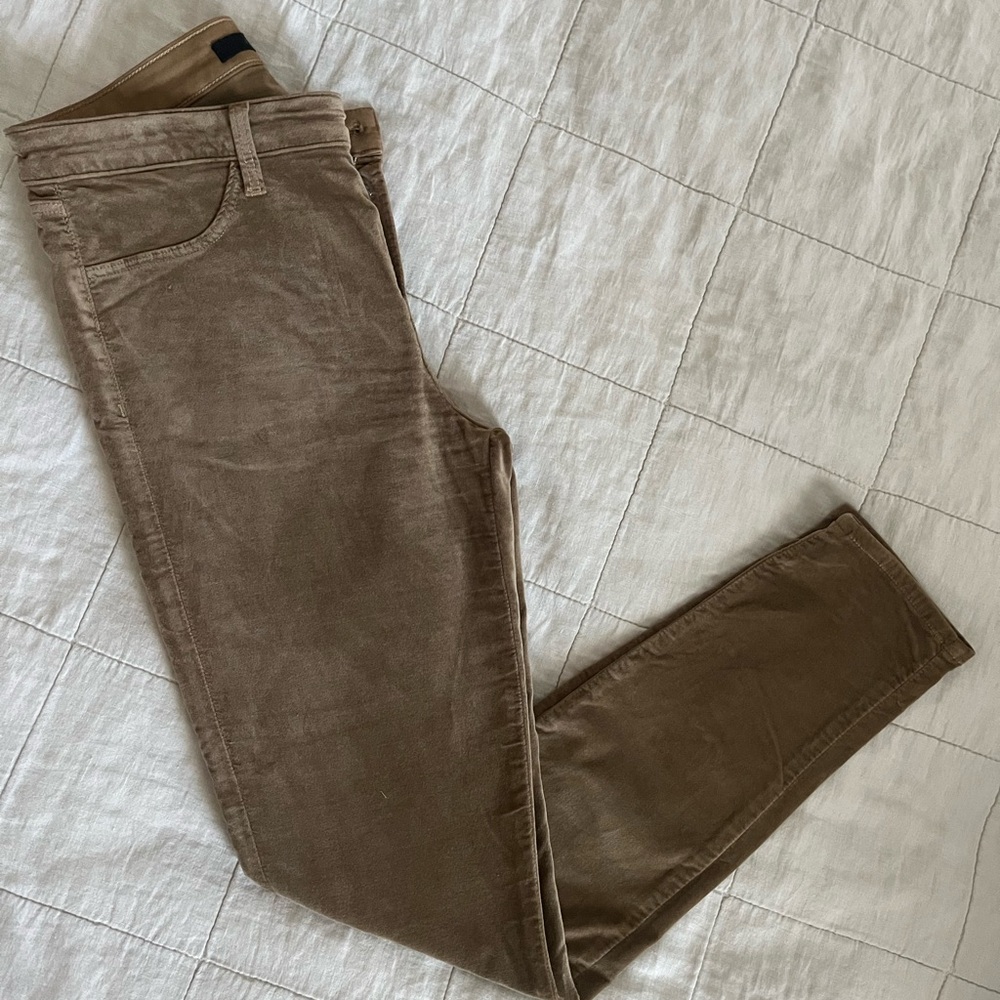J Brand 815 Velvet Mid-rise Super Skinny Jean